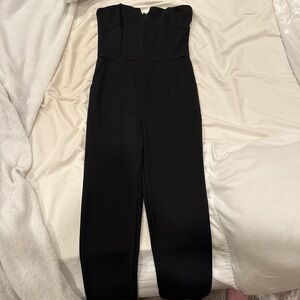Fashion Nova Black Strapless Jumpsuit